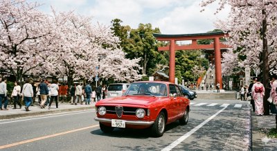 桜の鎌倉八幡宮