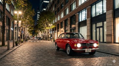夜の丸の内仲通り