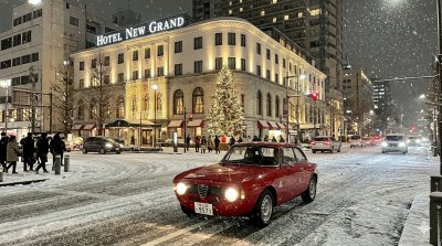 横浜 Hotel New Grand 雪の夜